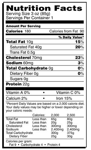 food label