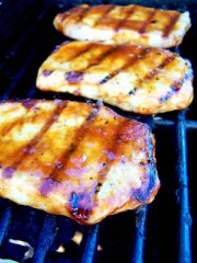 Grilled pork chops